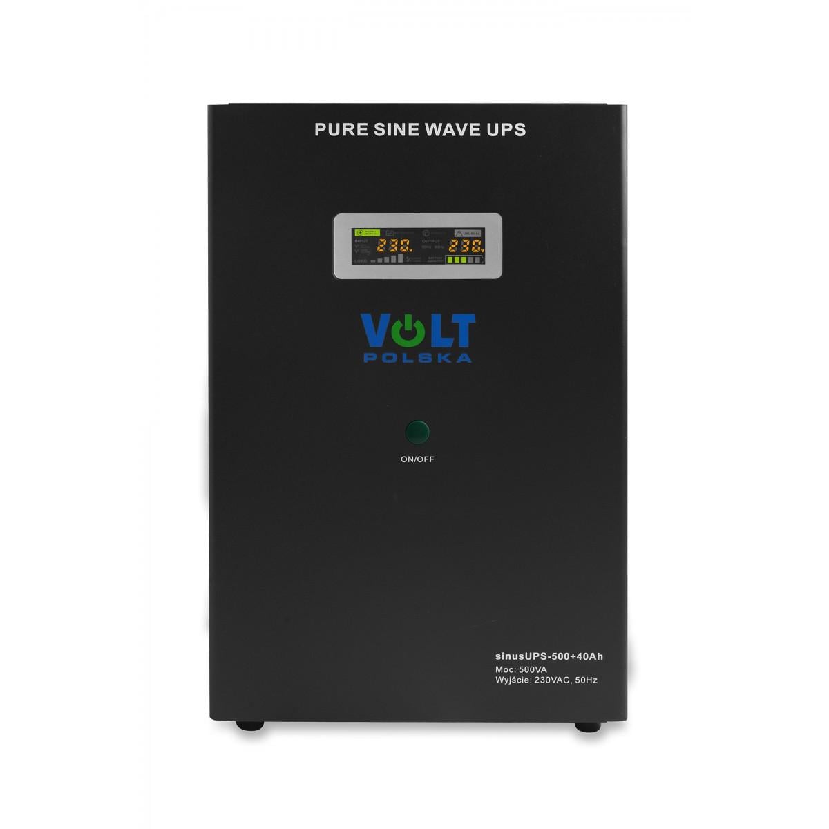 Источник бесперебойного питания Volt Polska Sinus UPS 500 с АКБ 40 Ah 300/500W (3SR500WA40) Источник бесперебойного питания Volt Polska Sinus UPS 500 с АКБ 40 Ah 300/500W (3SR500WA40)