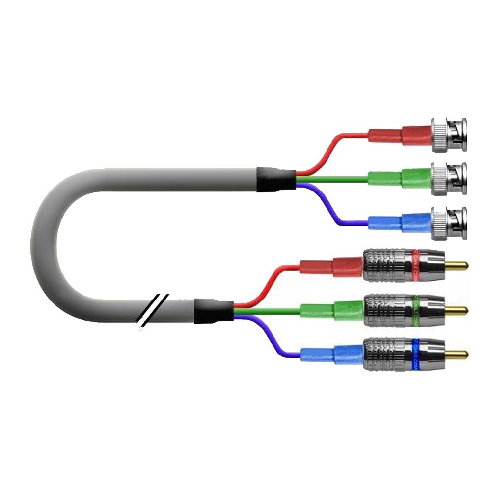 Видеокабель компонентный RGB Hi-Fi 3хRCA 3хBNC 1 м (1K-V6-01C)