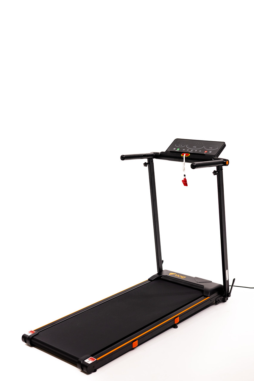 Бігова доріжка електрична WCG-HS183 з LED-дисплеєм та підставкою для ноутбука Чорний (HS183 (1))