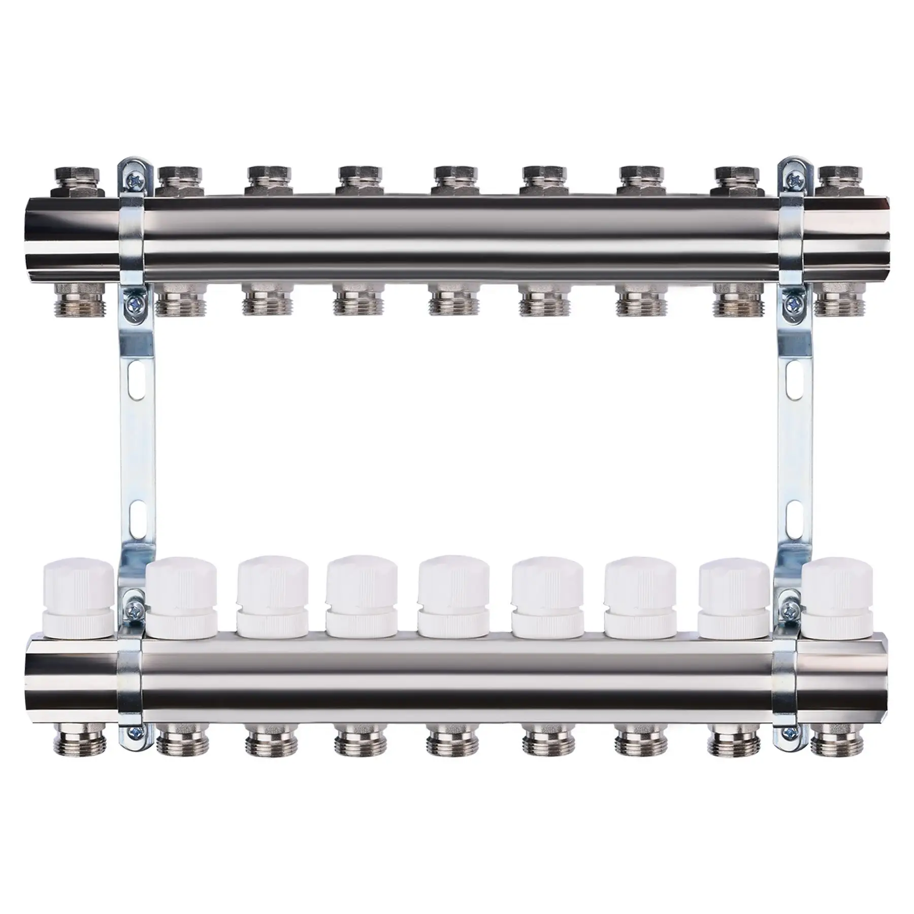 Колектор Eco 001B з регуляторами та кріпленням 1"x9 (000014679) - фото 1 Колектор Eco 001B з регуляторами та кріпленням 1"x9 (000014679) - фото 1