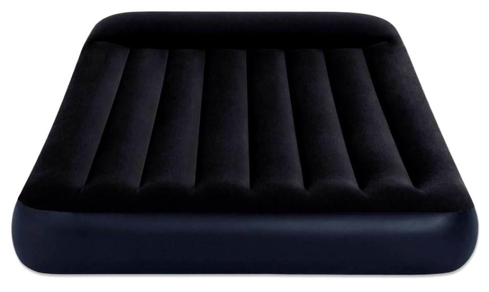 Надувний матрац півторашний Intex з підголів'ям 191х137х25 см Чорний (64142) - фото 2 Надувний матрац півторашний Intex з підголів'ям 191х137х25 см Чорний (64142) - фото 2