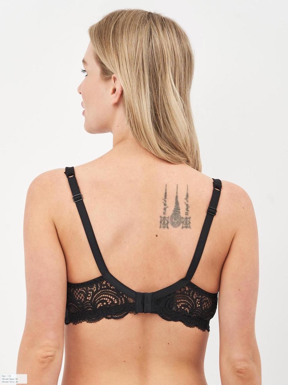 Бюстгальтер ущільнений Lormar FrizzantePlunge Nero 75C Чорний (1851730242) - фото 2 Бюстгальтер ущільнений Lormar FrizzantePlunge Nero 75C Чорний (1851730242) - фото 2