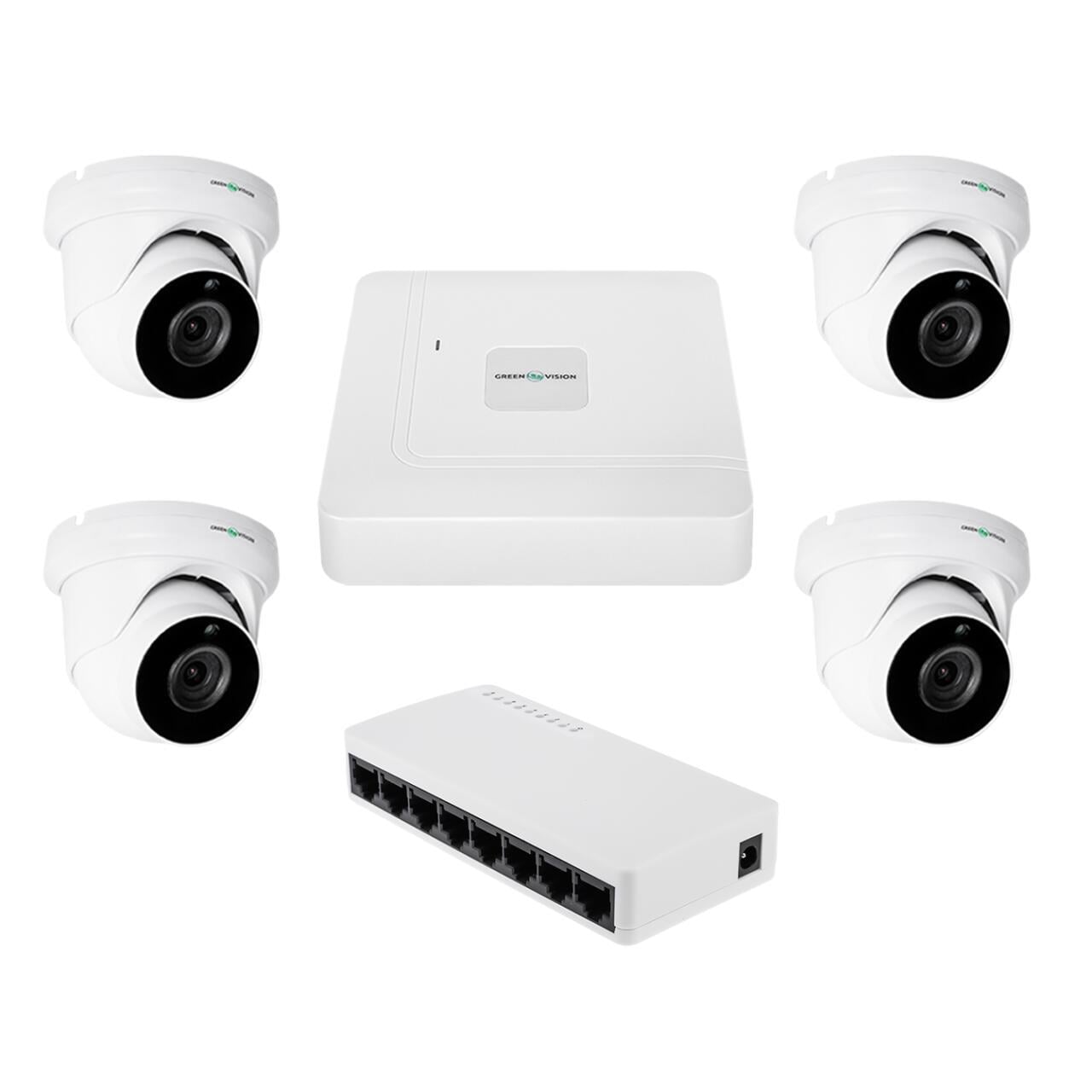 Комплект видеонаблюдения GV-IP-K-W95/4 5MP на 4 камеры