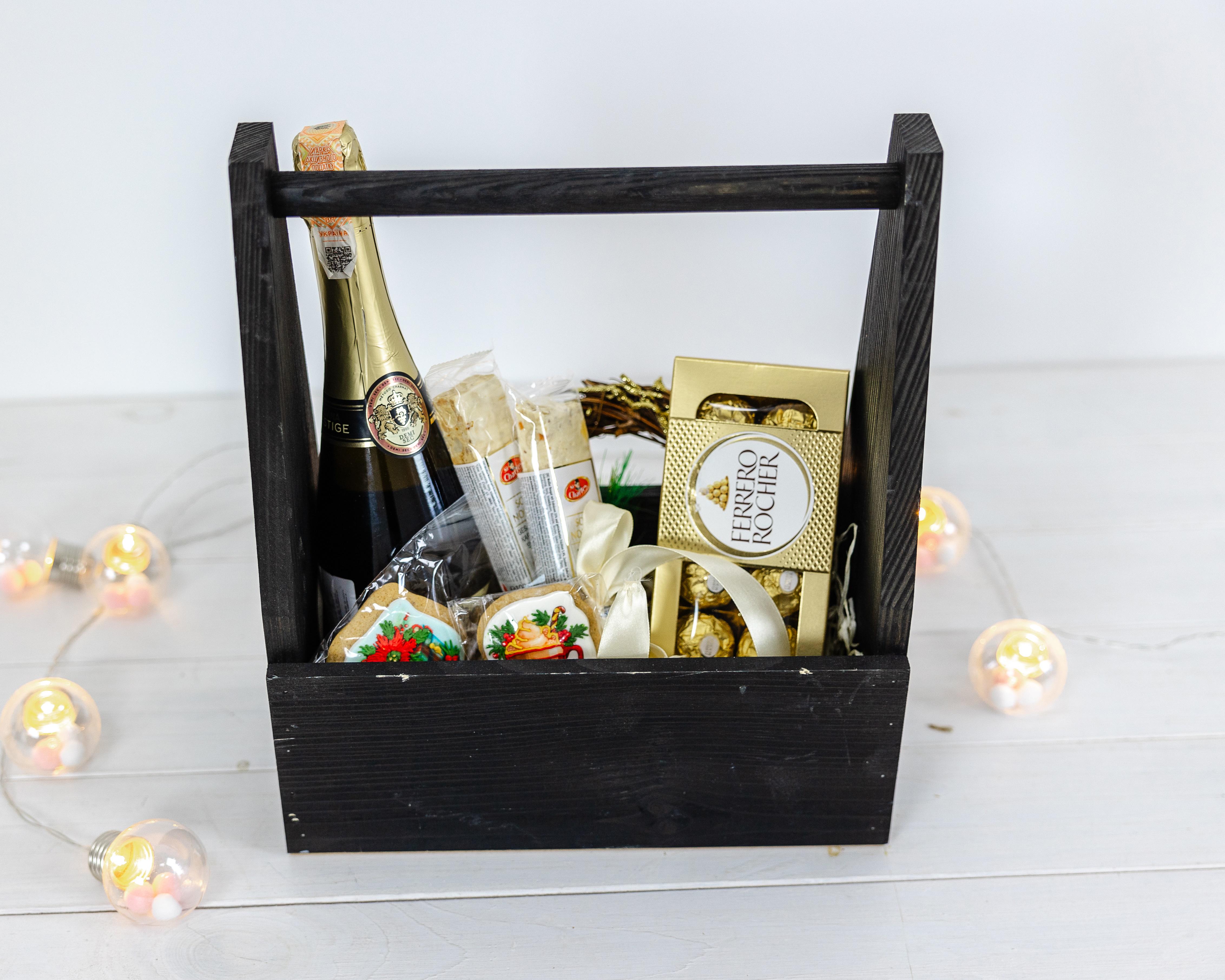 Ящик подарунковий дерев'яний Darunok box Чорний (0002127) - фото 8 Ящик подарунковий дерев'яний Darunok box Чорний (0002127) - фото 8