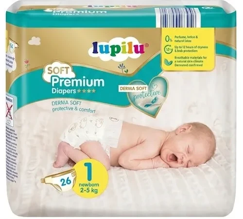 Подгузники Lupilu Premium Soft 1 2-5 кг 26 кг (3076339444)
