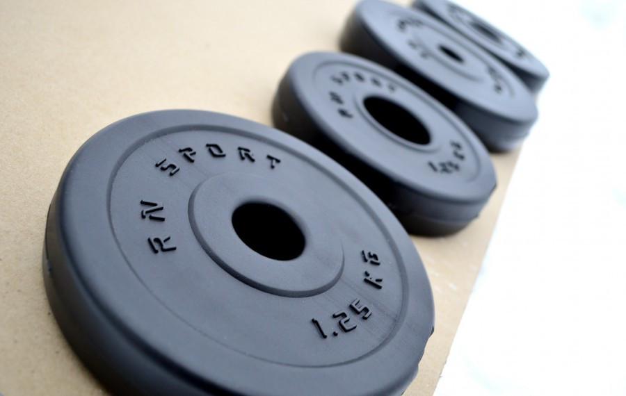 Гантель разборный RN-Sport с пластиковым покрытием 26 кг и скакалка (2764274481) - фото 10