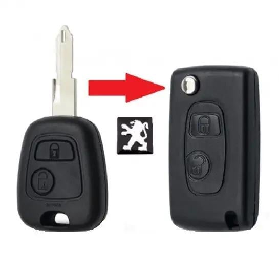 Корпус выкидного автоключа для Peugeot MS03 - фото 2 Корпус выкидного автоключа для Peugeot MS03 - фото 2