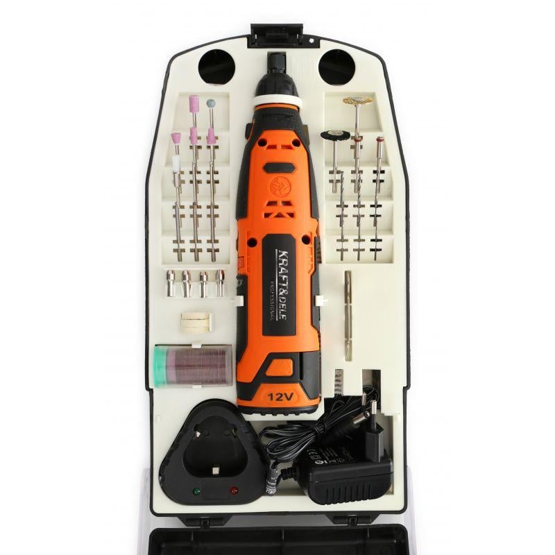 Шліфмашина пряма Kraft&Dele KD1669 2188002200 12 5000–25000 об/хв з набором аксесуарів 55 шт. - фото 7