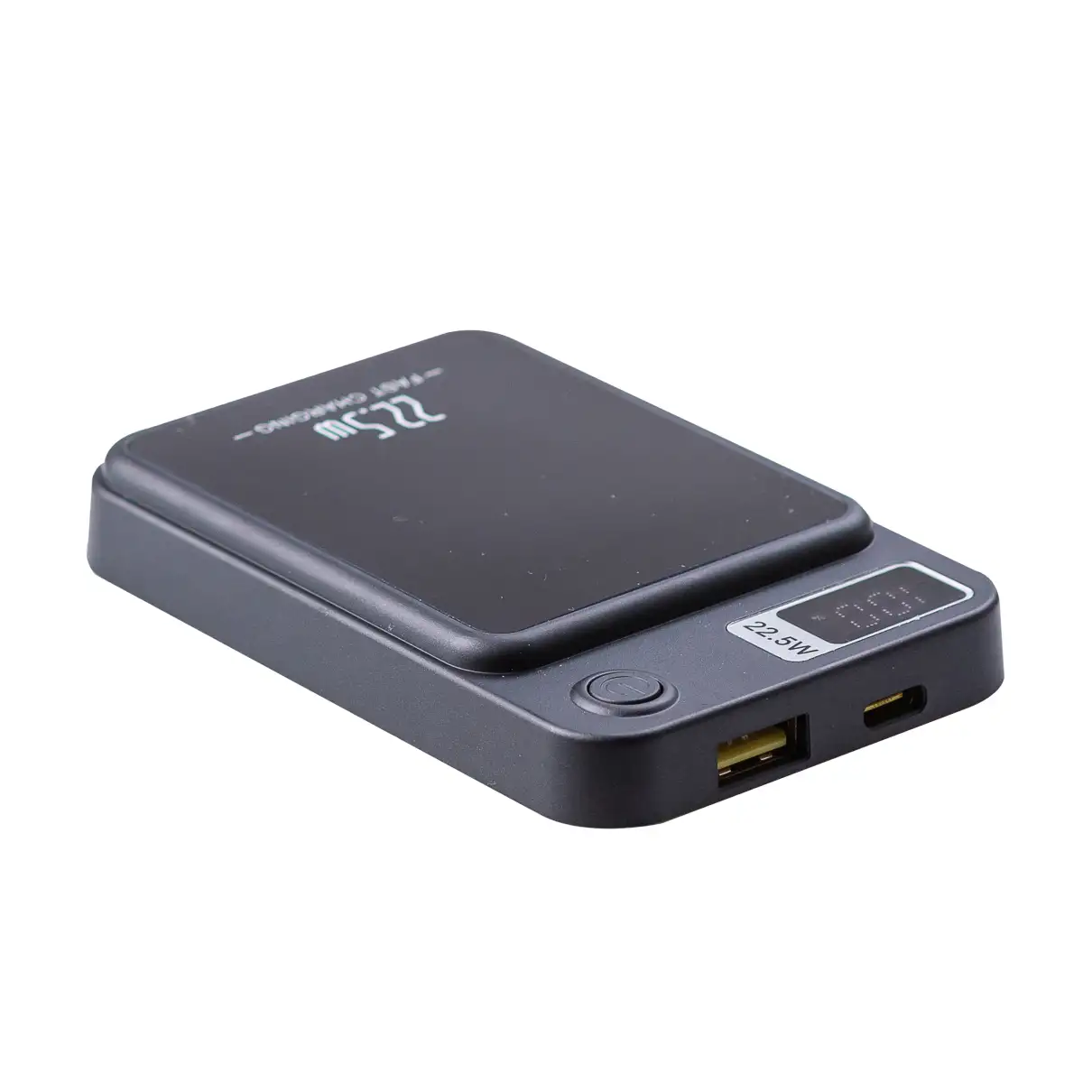 Повербанк з бездротовою зарядкою Smart X X105 пластиковий 5000 mAh USB-C/USB-A Чорний (118-107-X105) - фото 2 Повербанк з бездротовою зарядкою Smart X X105 пластиковий 5000 mAh USB-C/USB-A Чорний (118-107-X105) - фото 2