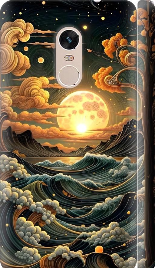Чехол на Xiaomi Redmi Note 4 Арт волны (6332m-352-42517) Чехол на Xiaomi Redmi Note 4 Арт волны (6332m-352-42517)