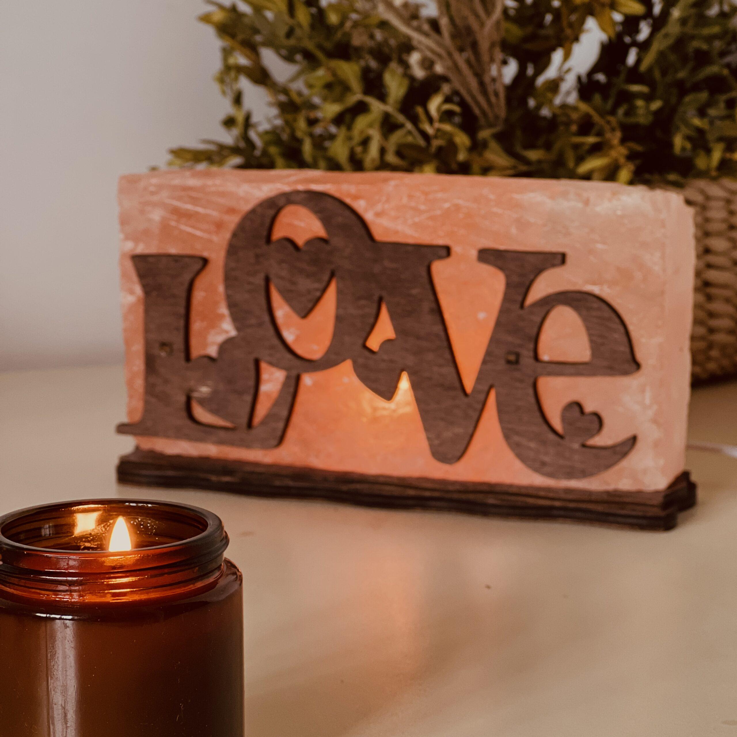 Соляна лампа декоративна Himalayan Кохання 2 кг (29903000) - фото 8