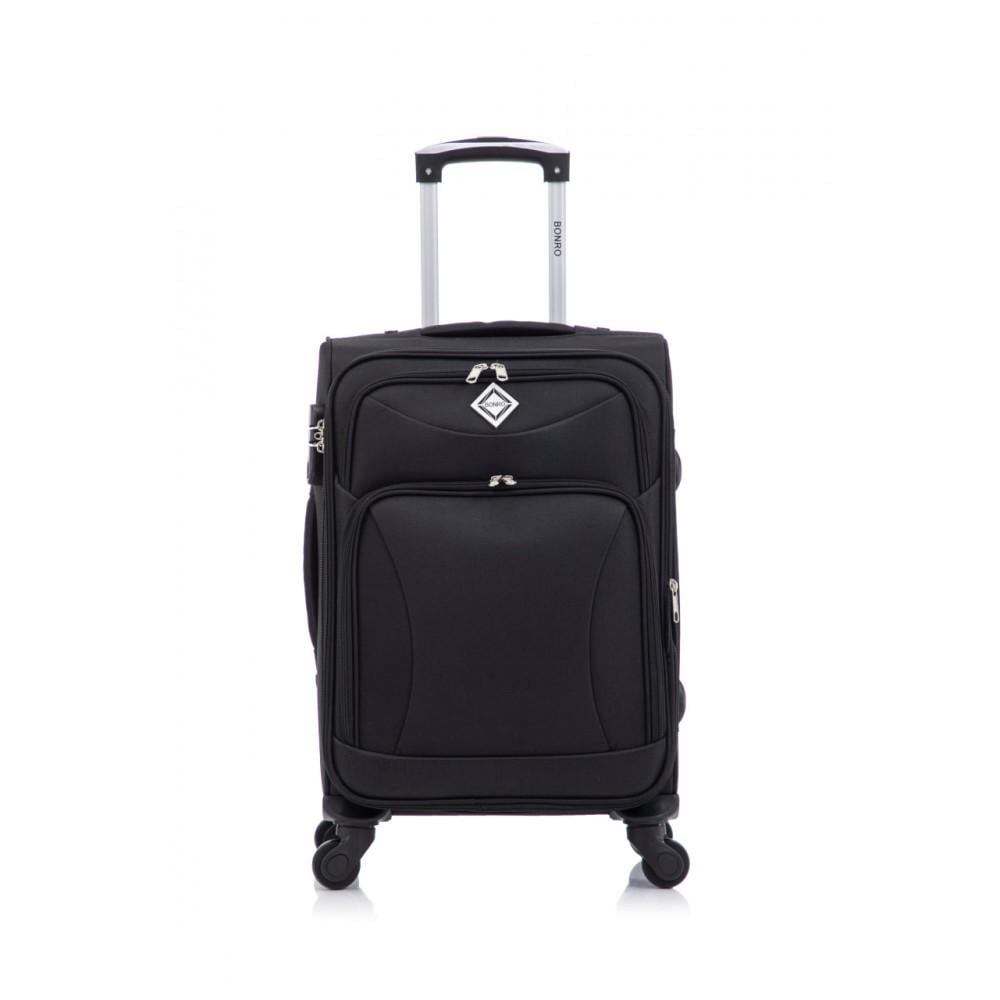 Валіза Bonro Tourist маленька на 4 колесах Чорний (10132000) - фото 2 Валіза Bonro Tourist маленька на 4 колесах Чорний (10132000) - фото 2
