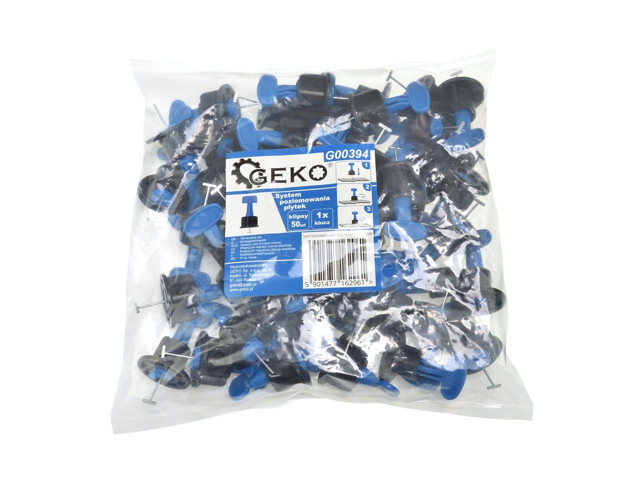 Система вирівнювання керамічної плитки GeKo 50 кліпсів з ключем (G00394) - фото 5 Система вирівнювання керамічної плитки GeKo 50 кліпсів з ключем (G00394) - фото 5
