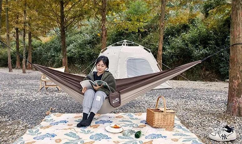 Гамак туристический двухместный Mobi Garden NX22681002 Khaki - фото 7 Гамак туристический двухместный Mobi Garden NX22681002 Khaki - фото 7