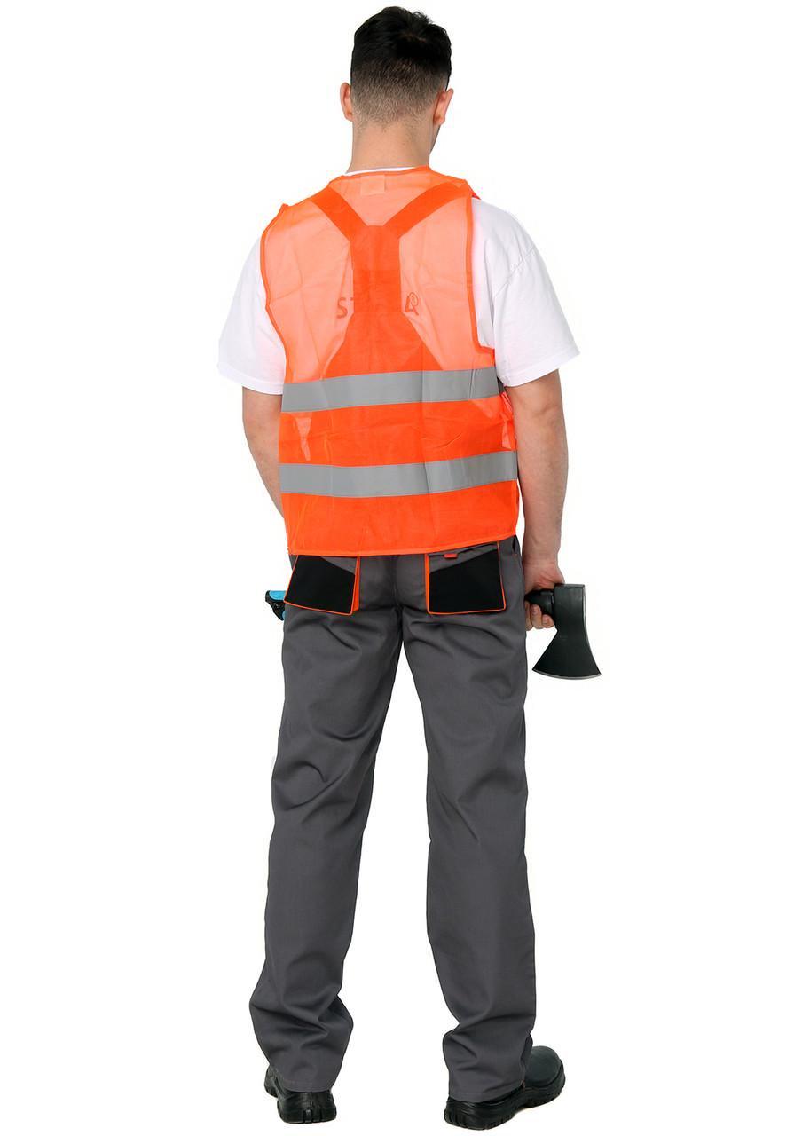 Жилет сигнальний 200150 3XL Помаранчевий (2276578893) - фото 2 Жилет сигнальний 200150 3XL Помаранчевий (2276578893) - фото 2