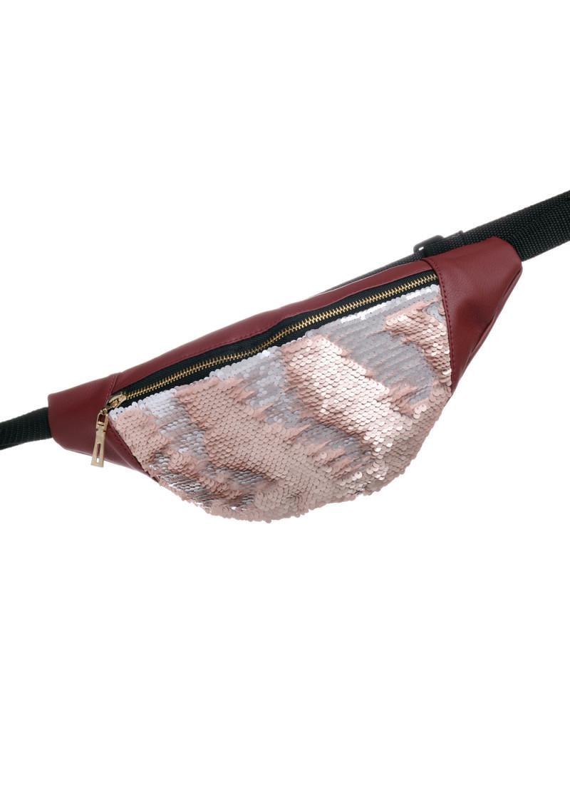 Сумка бананка поясная Sambag Soho BSG Бордо (82115005c)