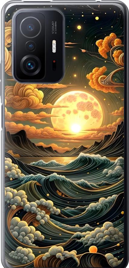 Чехол на Xiaomi 11T Арт волны (6332u-2487-42517)