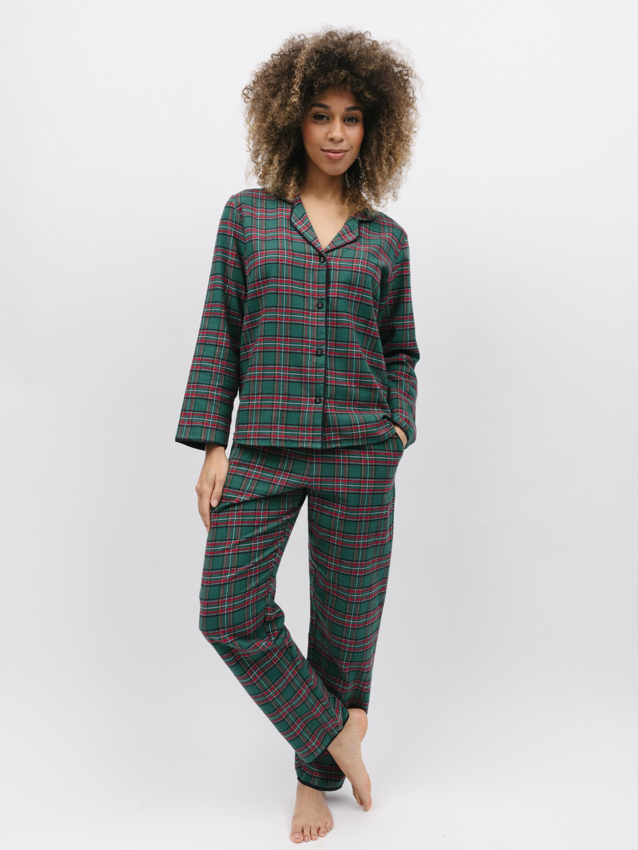 Пижама женская CYBERJAMMIES Whistler 9840-9841 20/3XL Зеленый в клетку (5051877465411)