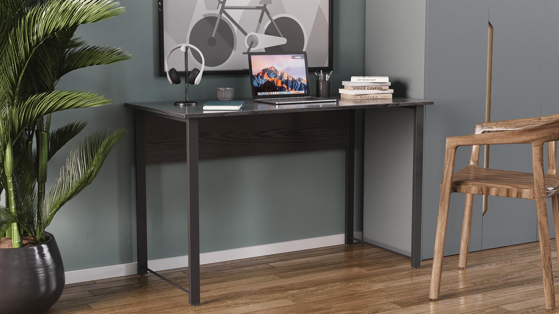 Комп'ютерний стіл Ferrum-decor Курт ДСП 16 мм 75x140x70 см Чорний/Сосна Кембра (FRD-103946) - фото 5 Комп'ютерний стіл Ferrum-decor Курт ДСП 16 мм 75x140x70 см Чорний/Сосна Кембра (FRD-103946) - фото 5