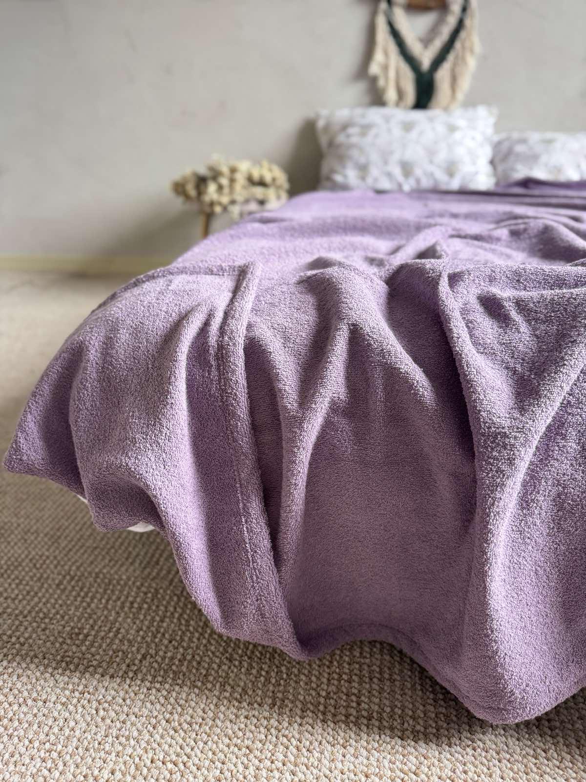 Простынь-покрывало махровое ZEINTEX MADEIRA хлопковое 150х220 см Лиловый (26981889) - фото 4 Простынь-покрывало махровое ZEINTEX MADEIRA хлопковое 150х220 см Лиловый (26981889) - фото 4