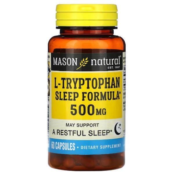 Триптофан Mason Natural L-Tryptophan Sleep Formula 60 капс. (000021433)