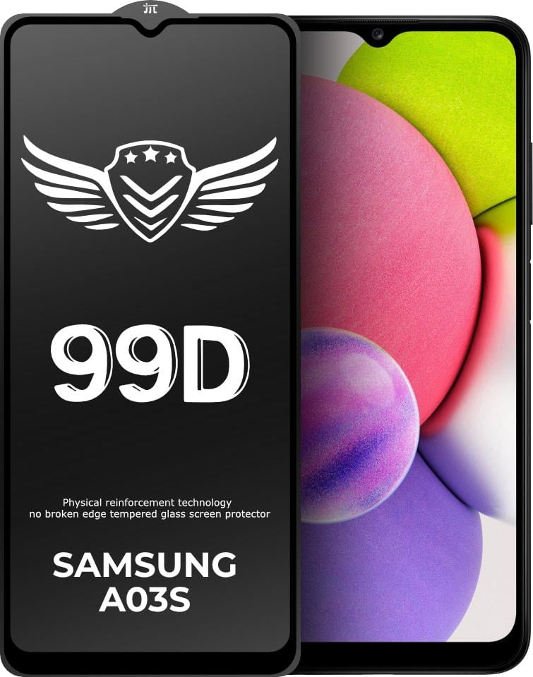 Стекло защитное FlyGuard Samsung Galaxy A03s A037 Full Glue (31291)