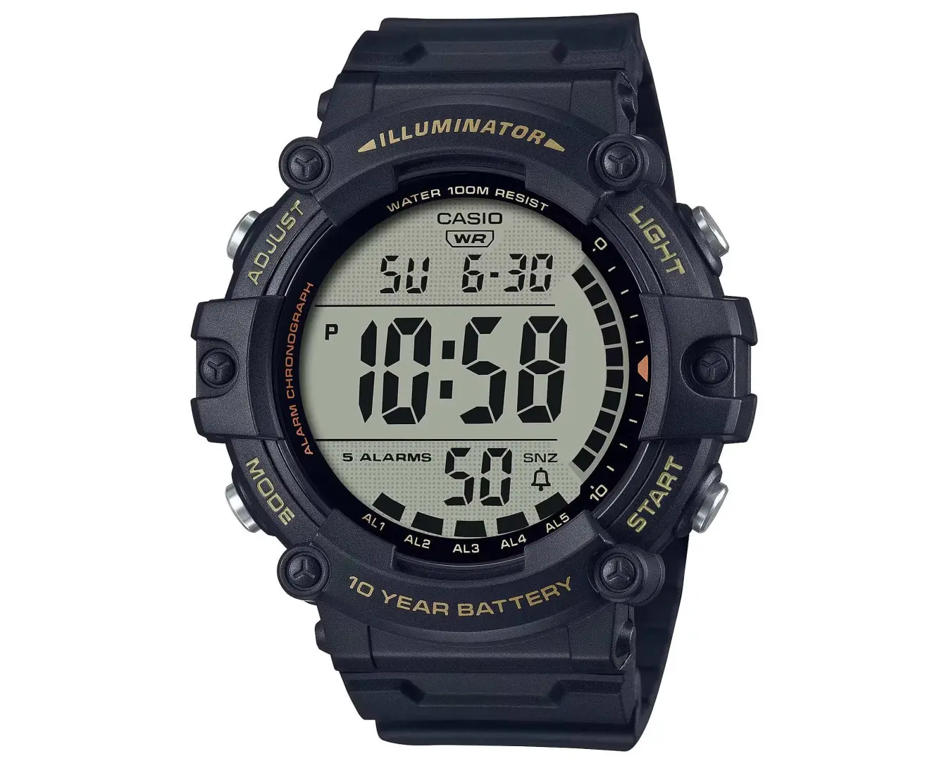 Наручний годинник чоловічий Casio AE-1500WHX-1A можна плавати d 51 мм (2455814776)