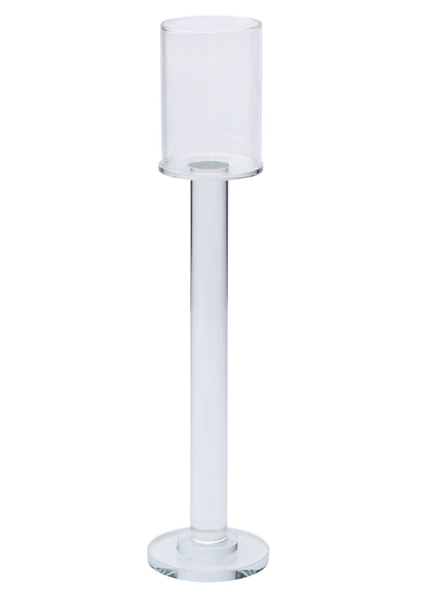 Свічник скляний високий Cylinder 36 см Прозорий - фото 2 Свічник скляний високий Cylinder 36 см Прозорий - фото 2