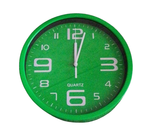 Часы настенные Clock 562J3 24 см Зеленый (00796)