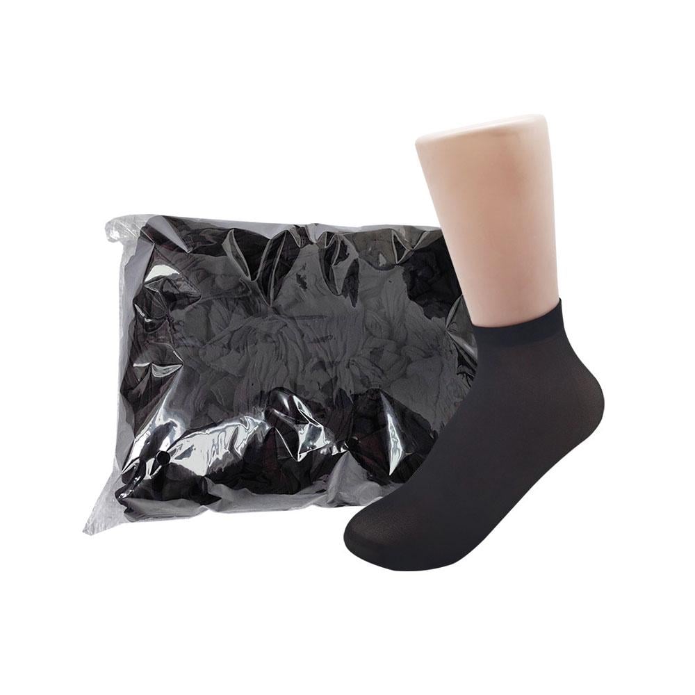 Набор одноразовых нейлоновых носков 50 пар Черных (NR0294) Набор одноразовых нейлоновых носков 50 пар Черных (NR0294)