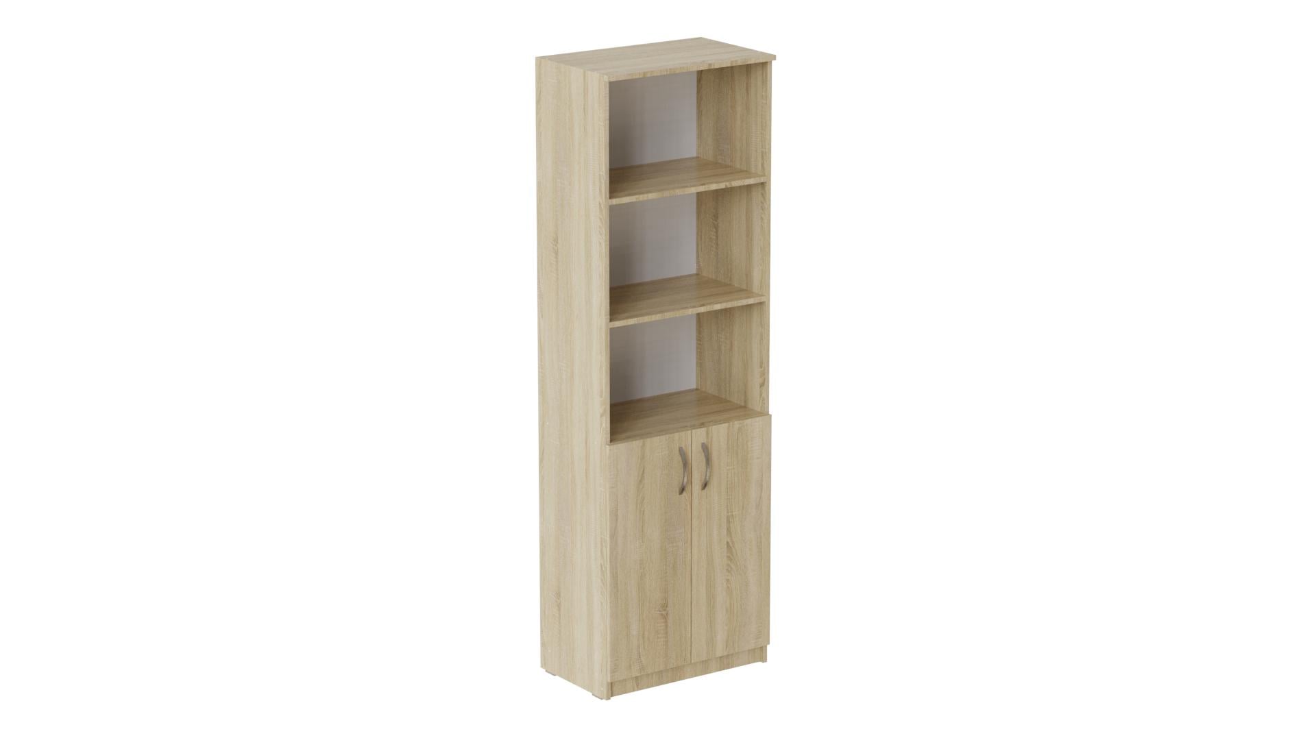 Шкаф Ferrum-decor Анжело на 5 полок с 2 дверями ДСП 16 мм 1900x600x380 мм Дуб Сонома (FRD-104998)