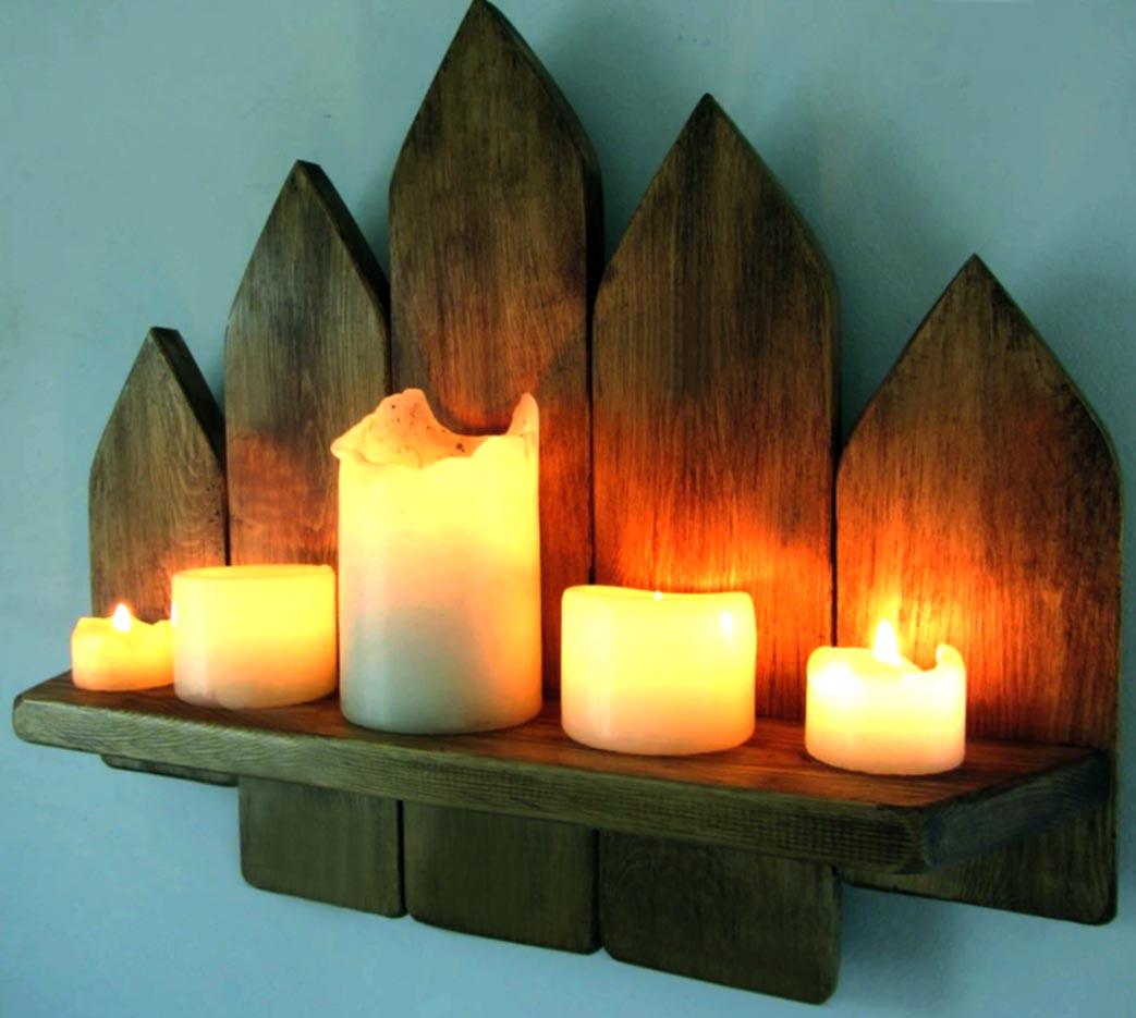 Полка для ванной из дерева Шверин Мускат (ВНП/010607)