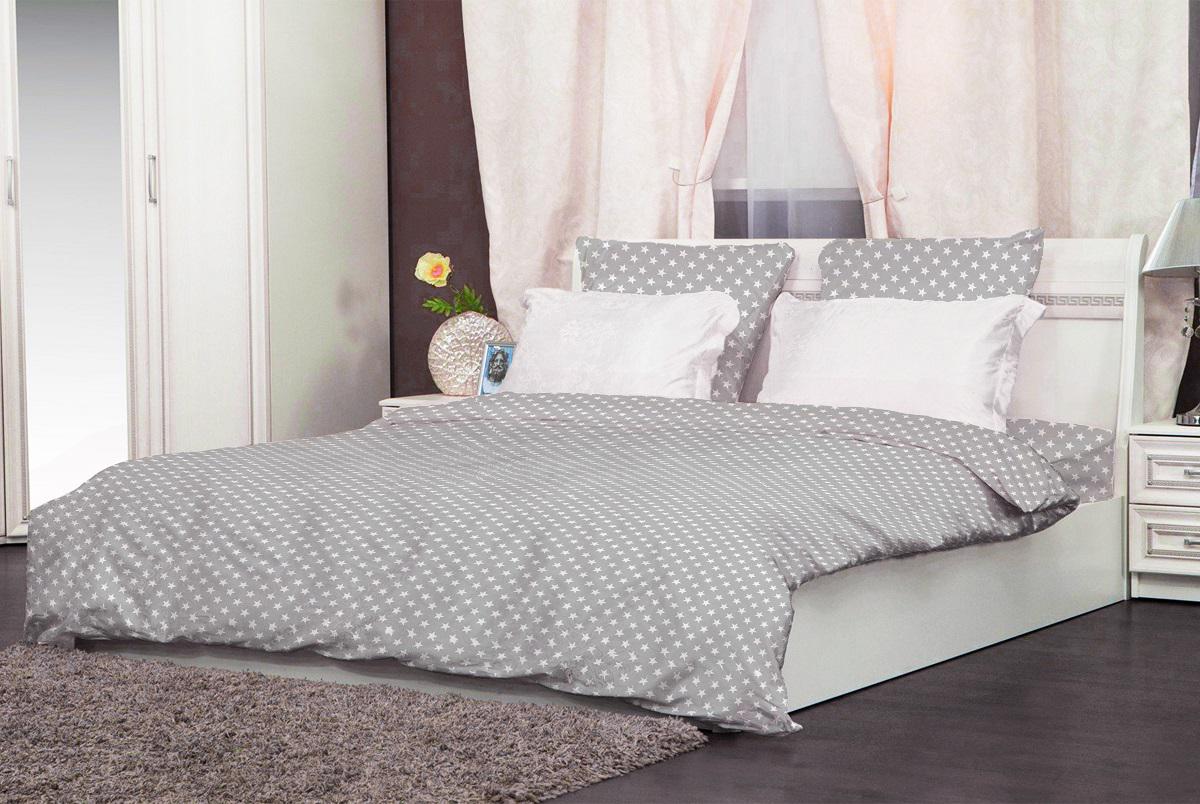 Комплект постельного белья Zastelli 49 поплин полуторный 145х210 Серый