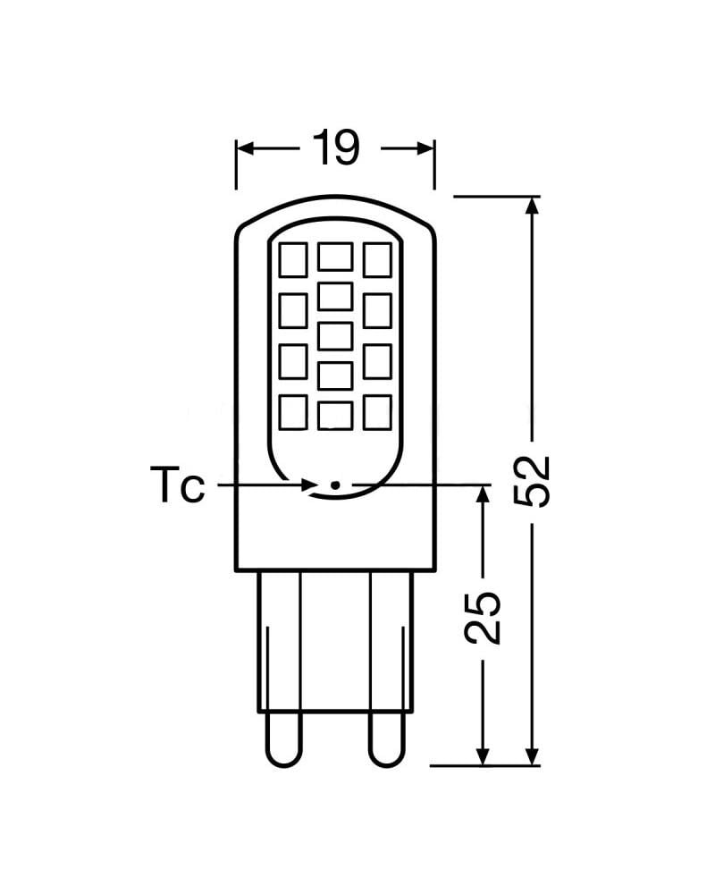 Світлодіодна лампочка Osram 4058075432390 LED PIN40 G9 1x3,8W 2700K 470Lm IP20 - фото 3