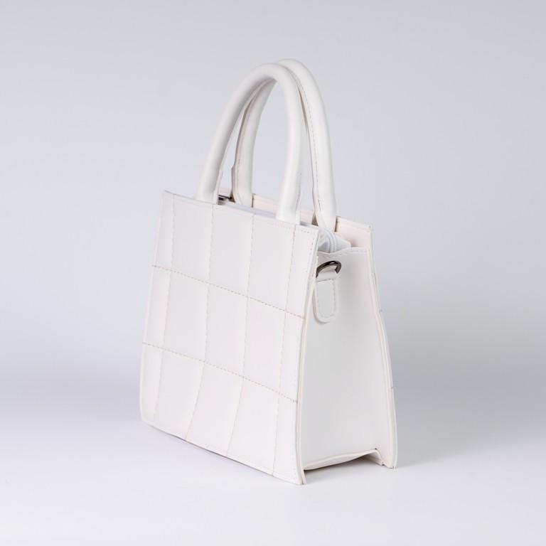 Сумка женская XENIA № 60-21 каркасная из глаткой экокожи Белый - фото 2