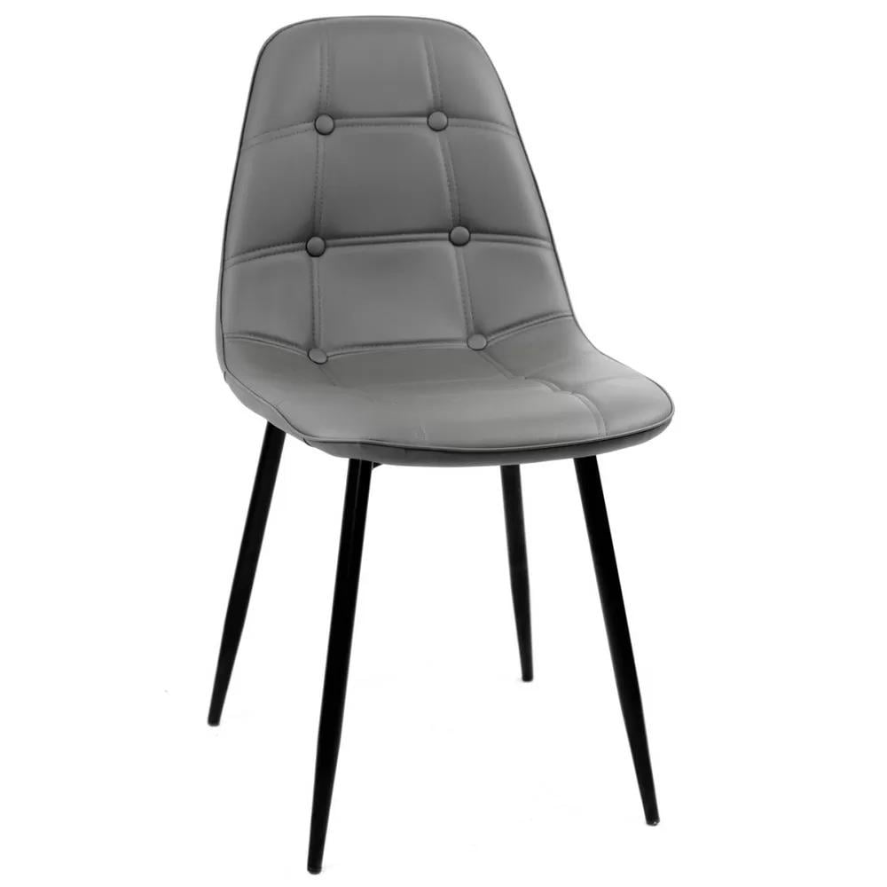 Стул EAMES SOFT BASIC 21 экокожа Серый (114047) - фото 1