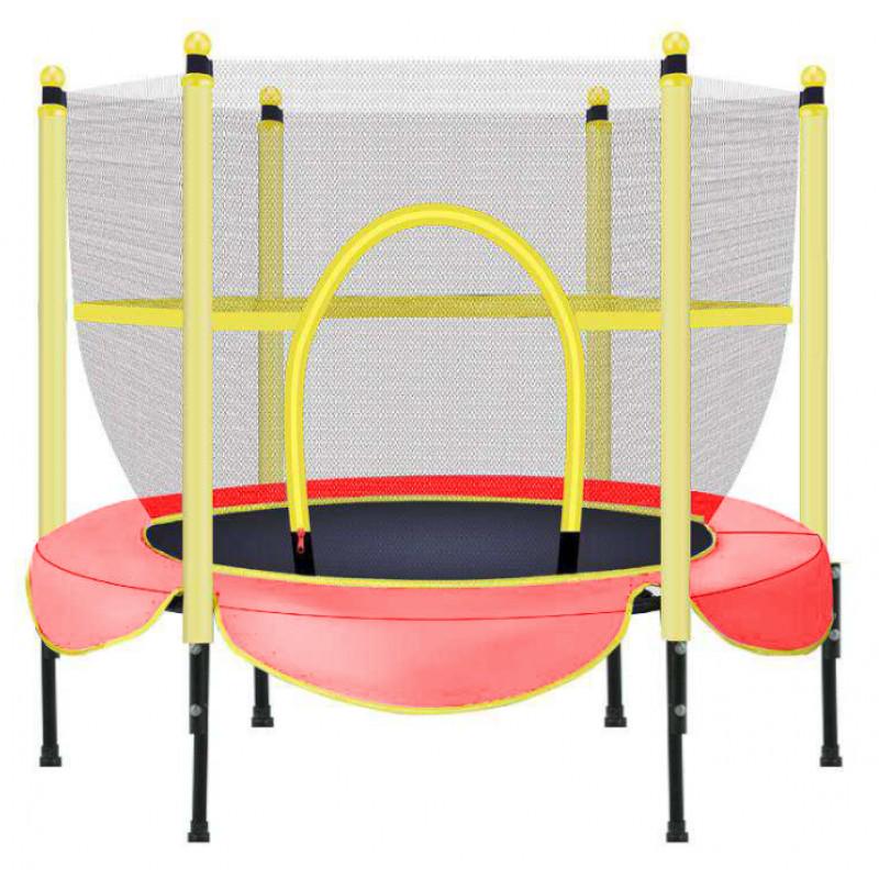 Батут Tilly круглый с сеткой 60" 150 см Розовый