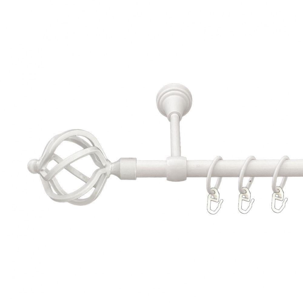 Карниз Orvit Ажур металевий однорядний литий гладка труба кільце металеве 16 мм 280 см Арктіс (00-00012293) - фото 1 Карниз Orvit Ажур металевий однорядний литий гладка труба кільце металеве 16 мм 280 см Арктіс (00-00012293) - фото 1