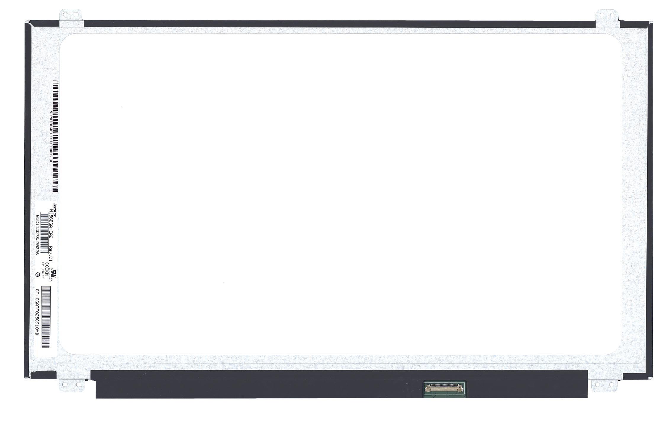 Матрица для ноутбука 15,6" Slim 30 pin eDP справа 1366x768 LED крепления сверху глянцевая CMO-Innolux N156BGA-EA2