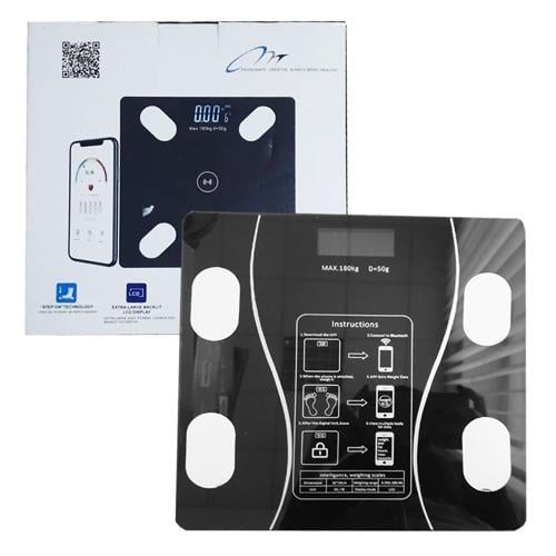 Ваги підлогові розумні Bluetooth 17A 180 кг Чорний (GR-04981)