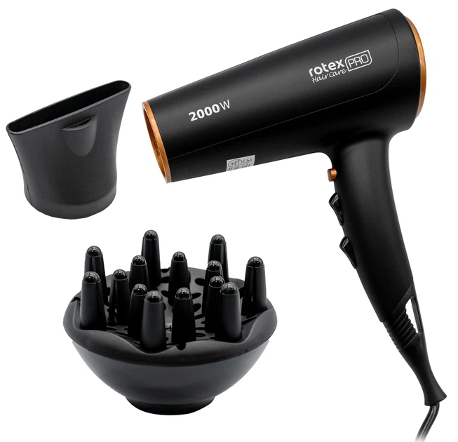 Фен концентраторный RFF200-B 2000 Вт Черный (GR-06005)