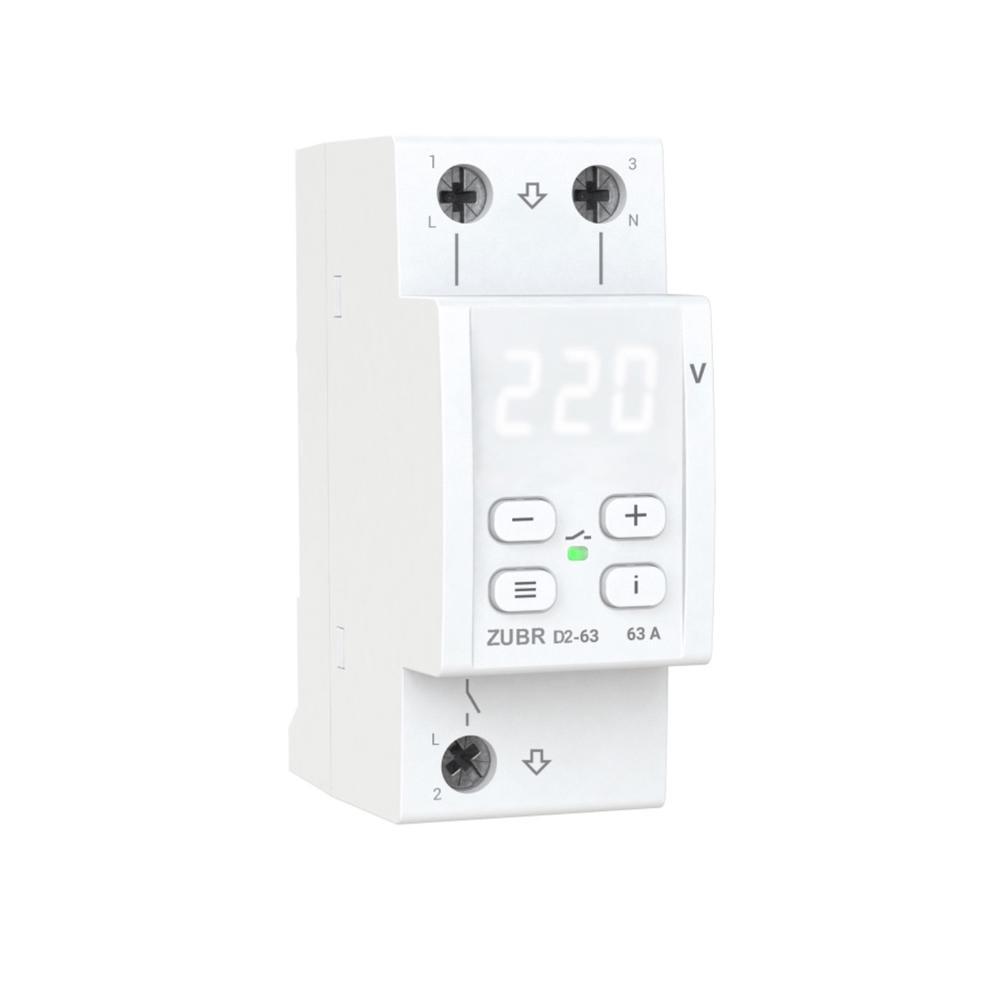 Реле напряжения с термозащитой ZUBR D2-63