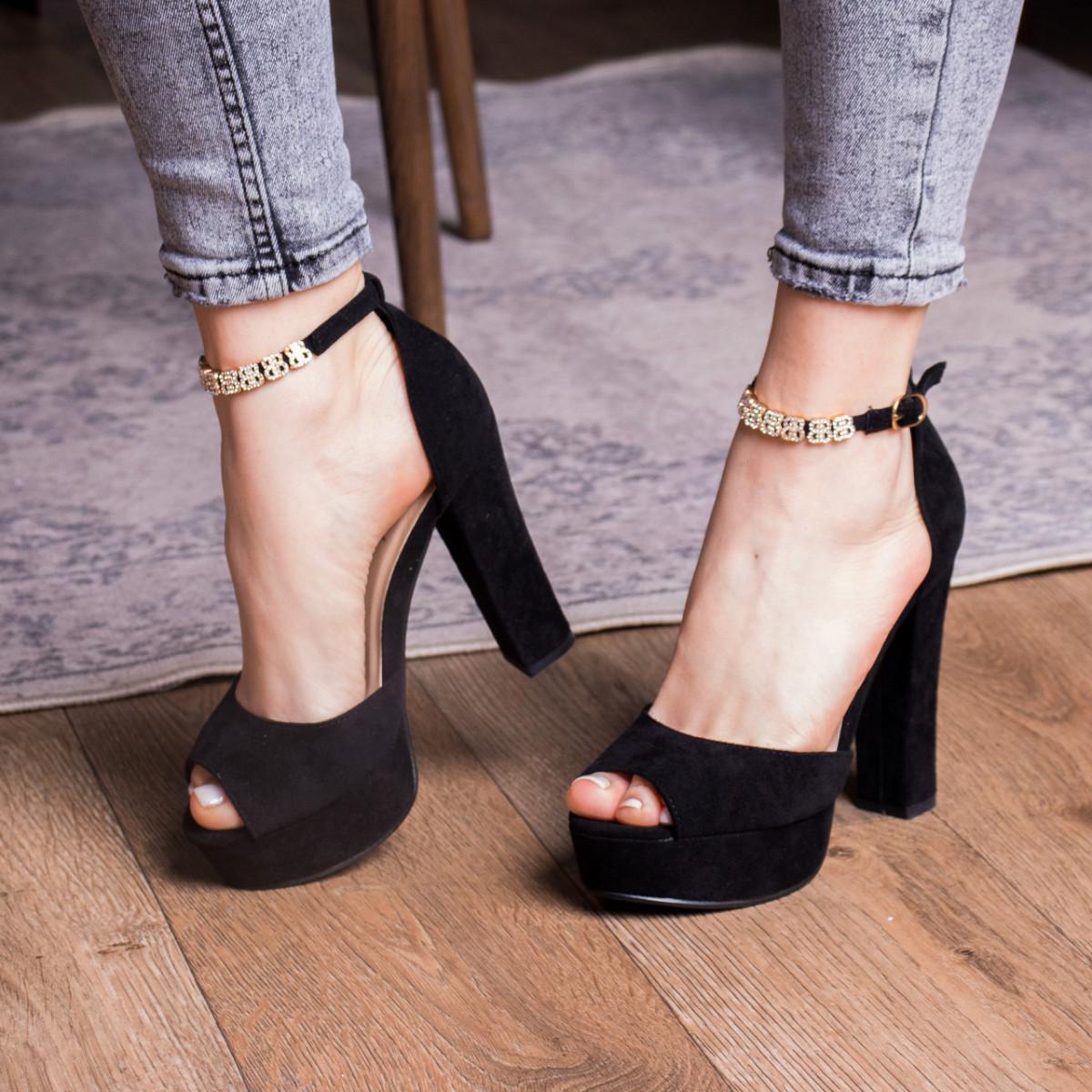 Босоножки женские Fashion р. 40 25,5 см Черный (1908)