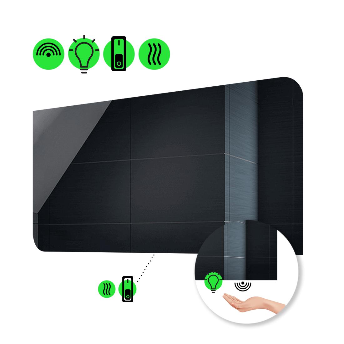 LED-зеркало 100x60 см с ИК включателем и подогревом с механическим управлением Simona (Simonag114)