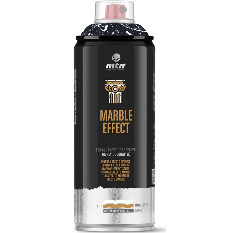 Аэрозольная краска эмаль c эффектом мрамора MTN Pro Marble Effect 400 мл White