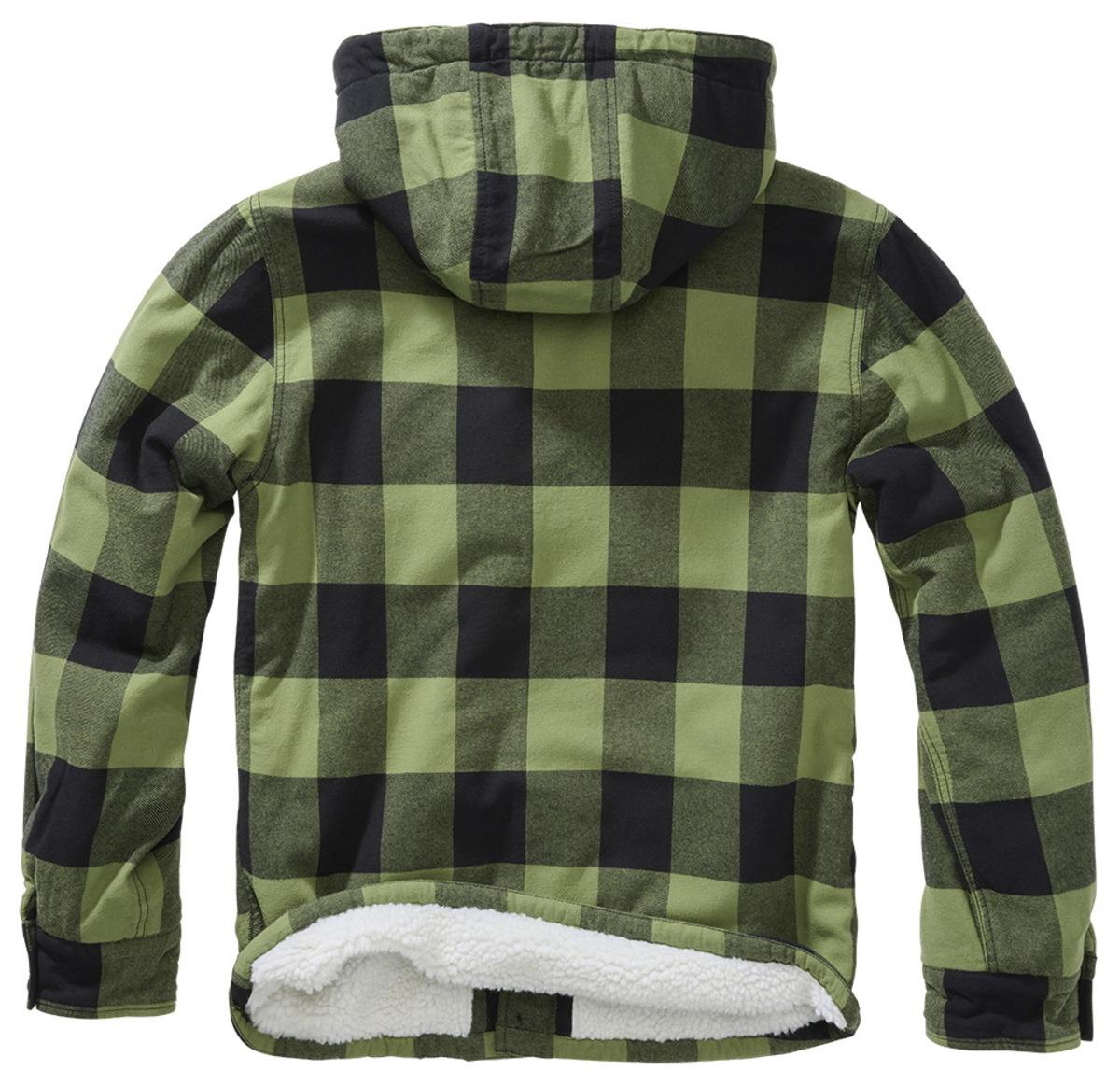 Куртка Brandit Lumberjacket Hooded M Olive/Black (3172/184M) - фото 4