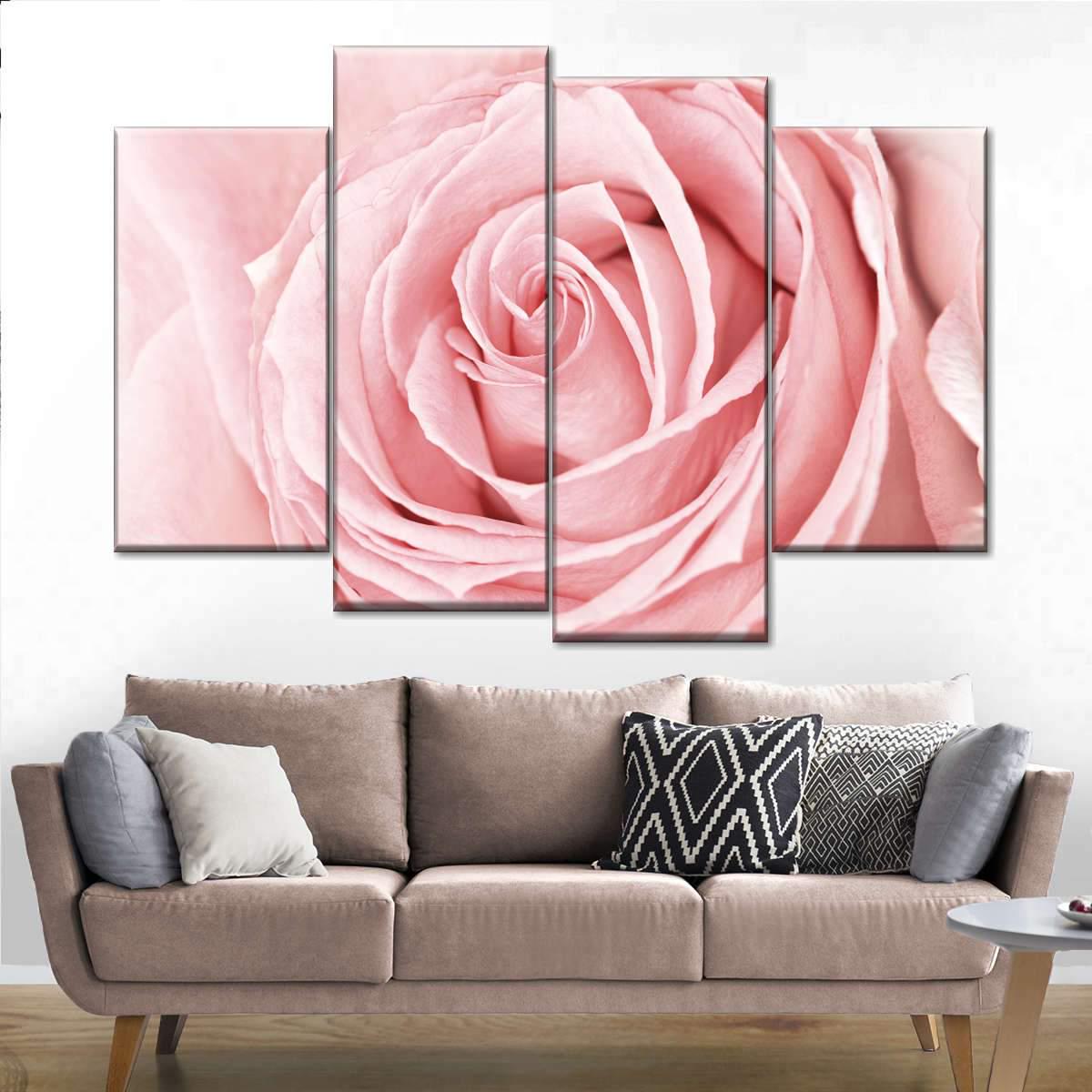 Модульная картина KIL Art Роза крупным планом из четырех частей 89x56 см (M4_M_48)