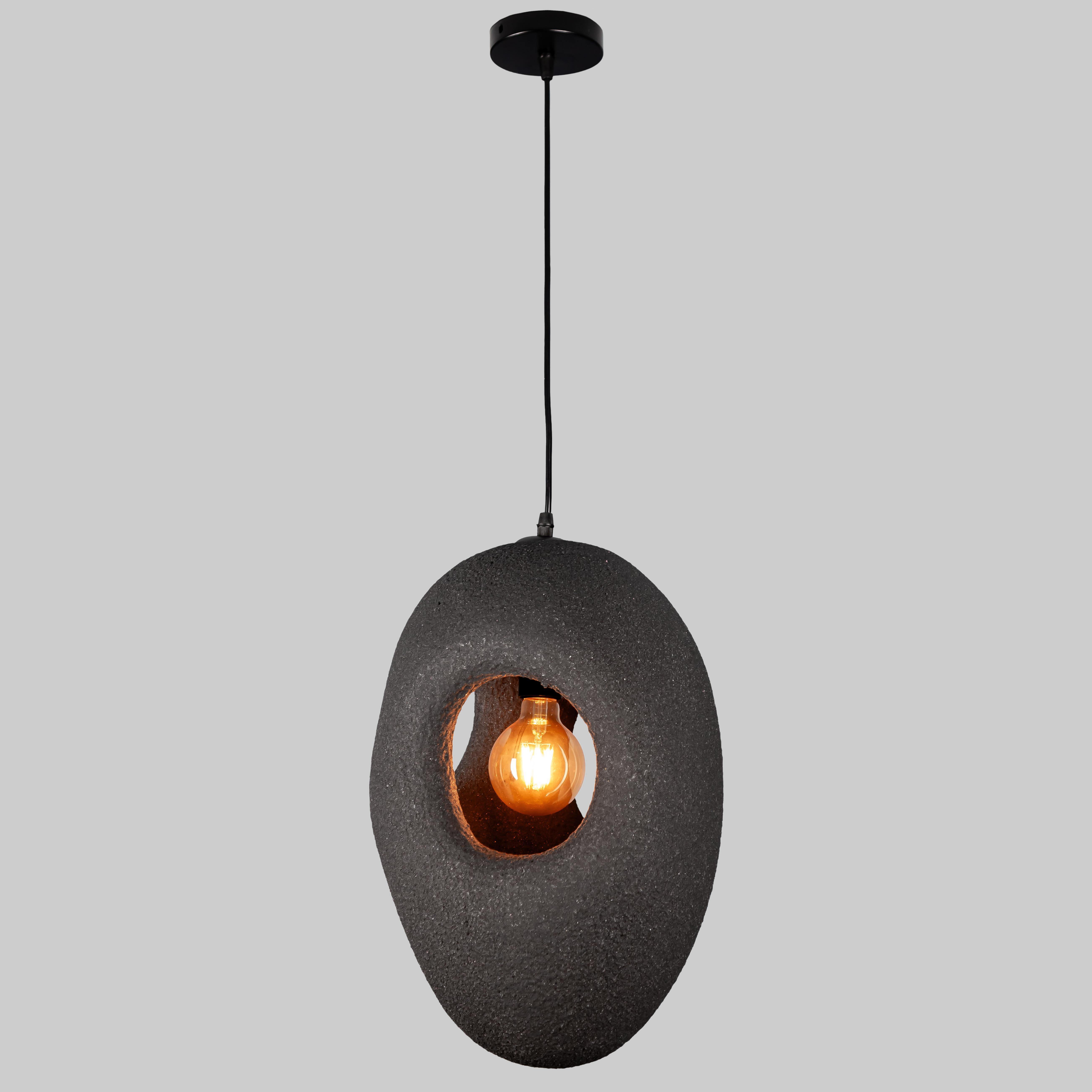 Люстра гипсовая Кокон Wabi-Sabi 29х42 см (909-XL3586 (230) BK)
