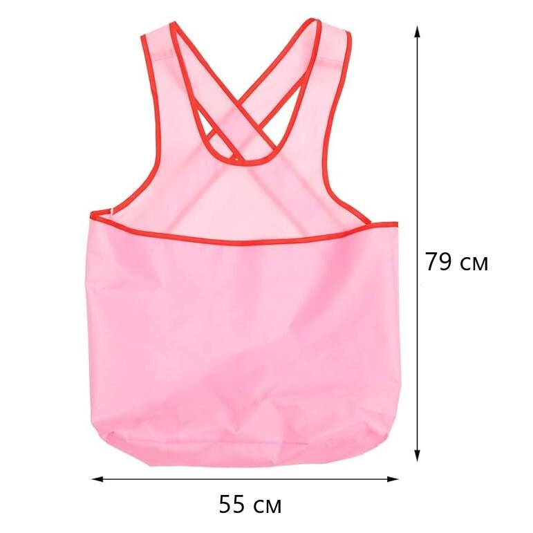 Фартук SudeApron влагостойкий с карманом для белья Розовый (1921) - фото 8