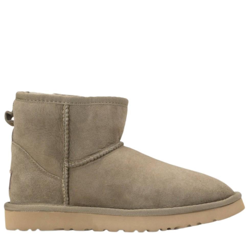 Уггі жіночі UGG Classic Mini Khaki Suede р. 37 Хакі (13261)